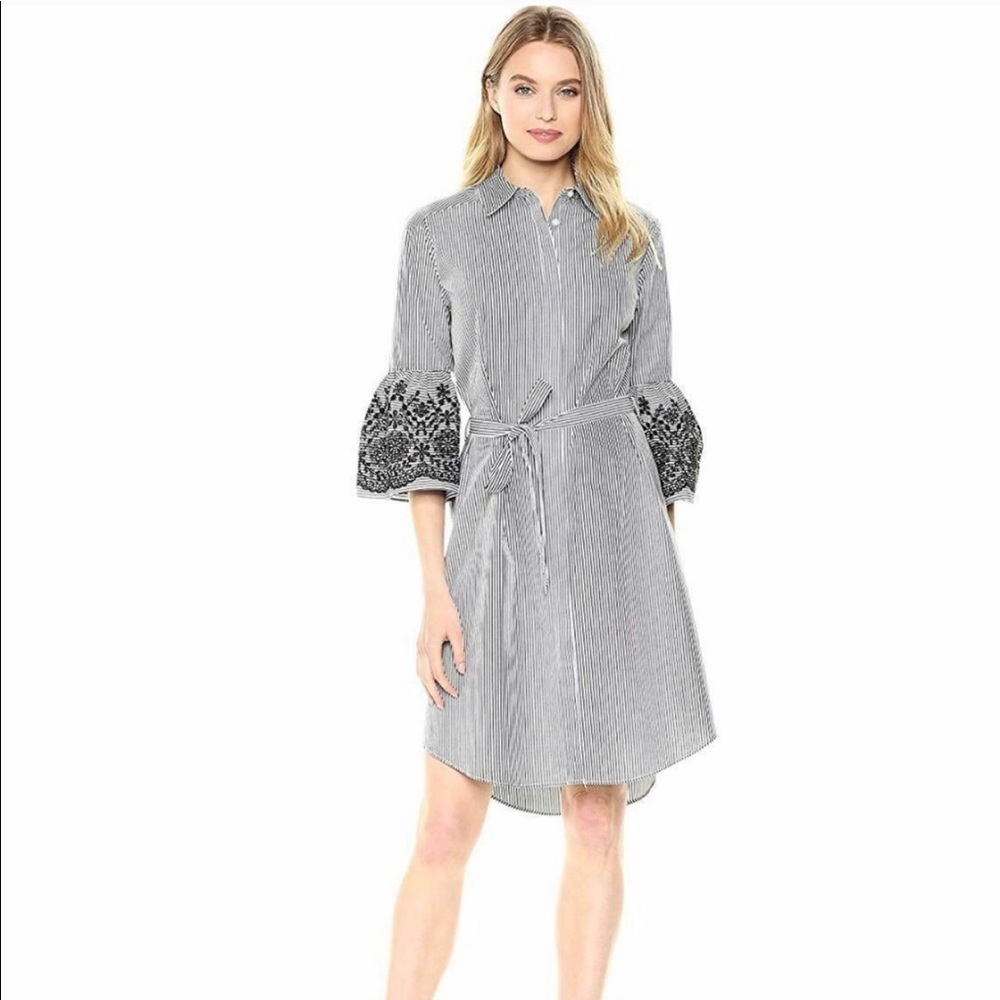 Calvin Klein Shirt Dress with Bell Sleeves